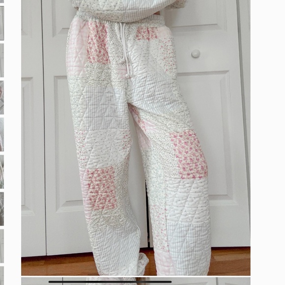 Last Pair Sunkissed Coconut “ Penny 3 “ Sun-kissed Coconut Quilted Joggers 64 - Picture 7 of 12